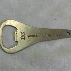 Vintage bottle opener from the Hilton Montreal hotel
